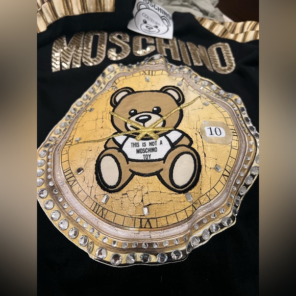 Moschino Bear Clock Sweater Black - Picture 5 of 5